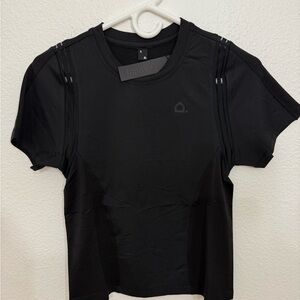 Vivint Momentum Tee, Black Running Workout Women’s Shirt NEW